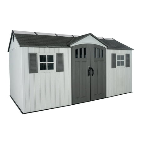 UPC 081483830902 product image for Lifetime Polyethylene Storage Shed  106.5 sq. ft.  15 ft. x 8 ft. x 8 ft.  Light | upcitemdb.com