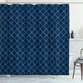 thumbnail image 1 of Ambesonne Science Shower Curtain, Chromosome Helix DNA, 69"Wx75"L, Navy Blue Pale Blue, 1 of 3