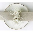 thumbnail image 3 of Fennco Styles Handmade Beaded Faux Pearl Wreath Napkin Rings, Set of 4 - Ivory Napkin Holders for Home Decor, Dining Room, Wedding, Banquets and Special Occasions, 3 of 4