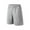 Gray, variant on Men's Shorts Elastic Waist Big And Tall Under $10 Solid Color Polyester Shorts Outdoor Casual Sports Five Quarter Pants