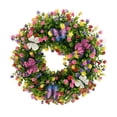 thumbnail image 2 of WIFKLSIIPG Wreath Spring and Summer Style Colorful Small Flower Wreath Door Knocker, 2 of 6