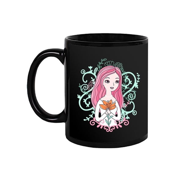 Cute Bride With Lily Flower. Mug  -Image by Shutterstock,