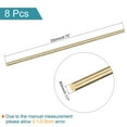thumbnail image 2 of Unique Bargains 3mm Diameter 250mm Length Brass Solid Round Rod for DIY Craft 8 packs, 2 of 4
