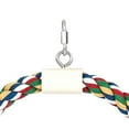 thumbnail image 7 of SPRING PARK Bird Perches Parrot Cotton Rope Circle Ring Stand Bird Toy Spherical Swing Perch Toy, 7 of 7