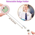 thumbnail image 4 of LAICAIW Mignon Frog Bunny avec Fraise Enrouleur de Badge Rétractable avec Clip d'Identité Alligator, 4 of 6