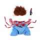 thumbnail image 2 of Disfraz de perro de muñeca mortal para mascotas, suministros para mascotas, disfraces de cosplay, ropa para perros de Halloween, disfraz de Halloween, perro, gato, rayas, monos divertidos con cuchillo, 2 of 4