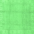 thumbnail image 1 of Ahgly Company Indoor Square Oriental Emerald Green Traditional Area Rugs, 4' Square, 1 of 4