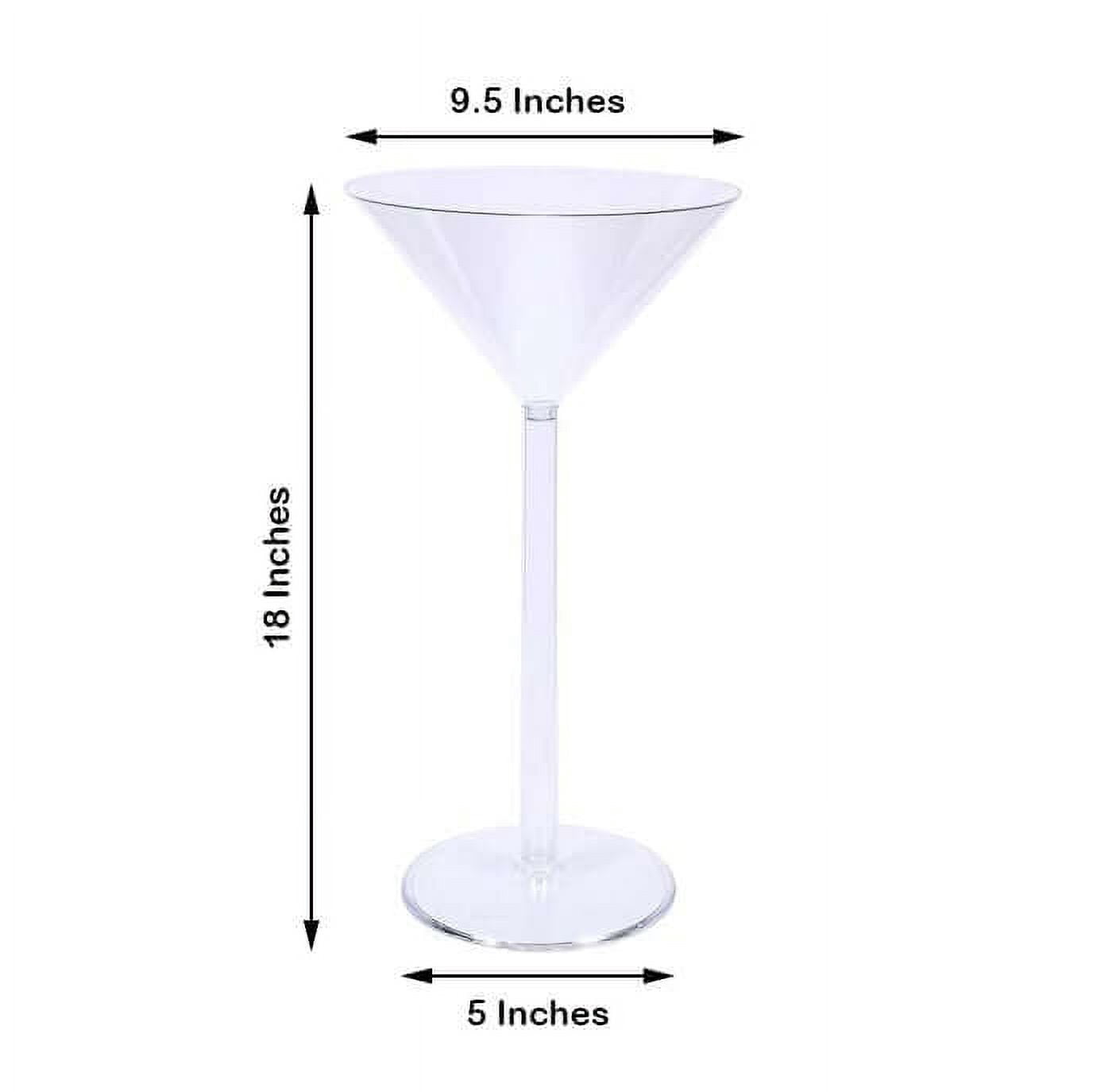 Efavormart 4 Sets of Wholesale Plastic Sturdy Centerpiece XL Martini Cup Stand Tabletop Decor Wedding Party Event Decoration