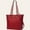 Red, variant on Fashion Women Tote Bag With Long Shoulder Strap Veganic Leather Material Office Lady Commuter Handbag High Capacity Fits Up to Laptop 12"