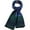 Turquoise Blue, variant on Mens Winter Warm Scarf Plaid Tassel Scarf Soft Long Scarves