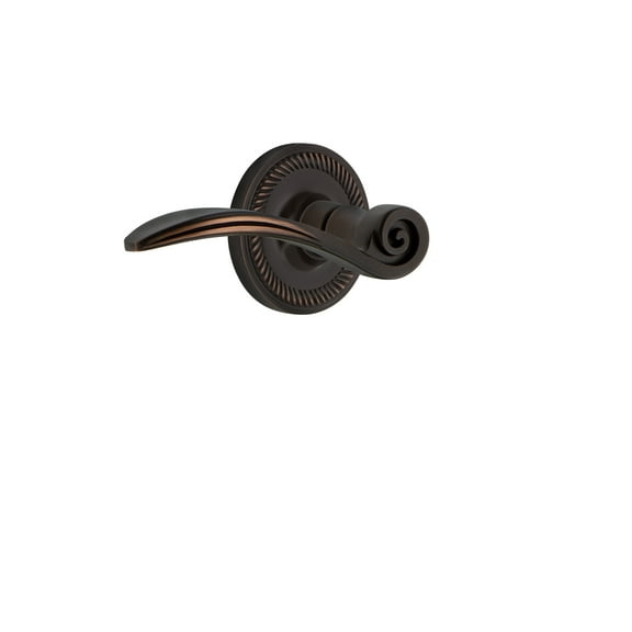 Nostalgic Warehouse Ropswn_Psg_238_Nk_Lh Swan Passage Door Lever Set - Bronze