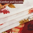 thumbnail image 5 of Swaying Leaves Bordered Fall Tablecloth Thanksgiving Maple Leaves Polyester Table Cover Watercolor Fall Pumpkins Table Cloth Farm Harvest Autumn Falling Leaves Table Cover for Autumn (60"×102"), 5 of 6