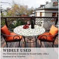 thumbnail image 5 of Round Tablecloth with Elastic Edge, 36-60Inch Waterproof Table Cloth for Dinner, Outdoor, Picnic, 52inch, Cherry and Blueberry, 5 of 6