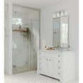 thumbnail image 2 of Vertex Collection Four-Light Brushed Nickel Etched White Glass Contemporary Bath Light, 2 of 16