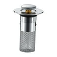 thumbnail image 3 of Sink Drain Strainer Plug, Bathroom Sink Bound Stopper, Bathtub Converter, Anti Clogging Multipurpose Bathroom Sink Drain Strainer for Kitchen brass core, 3 of 8