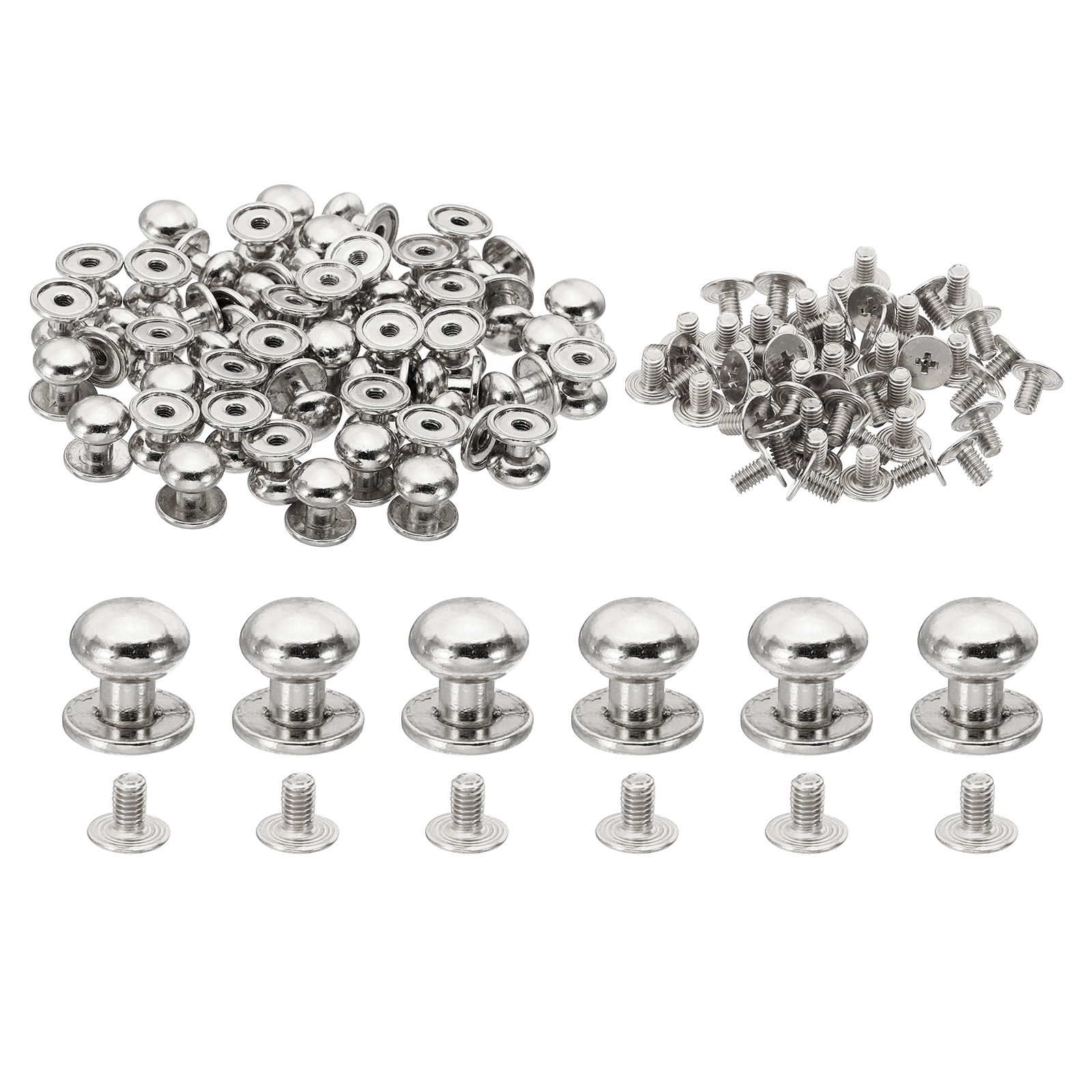 Uxcell Metal Nails Tacks – 3/4" (19mm) X 4mm Head, Carbon Steel, 650-Pack, Black, For Shoe & Boot Heel Repair, Leathercraft