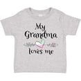 thumbnail image 3 of Inktastic My Grandma Loves Me Heart Grandchild Boys or Girls Toddler T-Shirt, 3 of 5