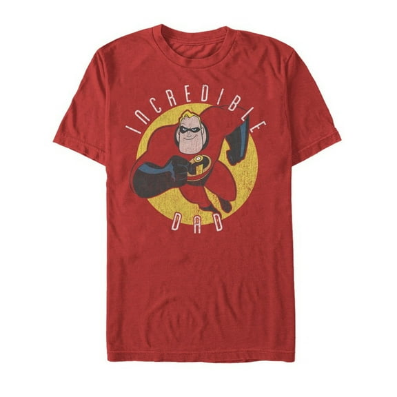Men's The Incredibles Incredible Dad  Graphic Tee Red Small