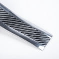 thumbnail image 3 of Car Side Skirt Door Sill Carbon Fiber Silver Protector Edge Guard Strip 3CM*2M, 3 of 11
