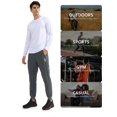 thumbnail image 4 of Men's Joggers Pants Athletic Workout Track Running Gym Lightweight Quick Dry Tapered Jogger Zipper Pockets M, 4 of 5