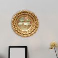 thumbnail image 4 of tamizeot Photo Frame Display Living Room Desktop Frame Decors Square Picture Gold Flower Round, 4 of 6