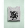 thumbnail image 3 of Krampus Cat Creepy Christmas Gift Men's Sweatshirt, 3 of 4
