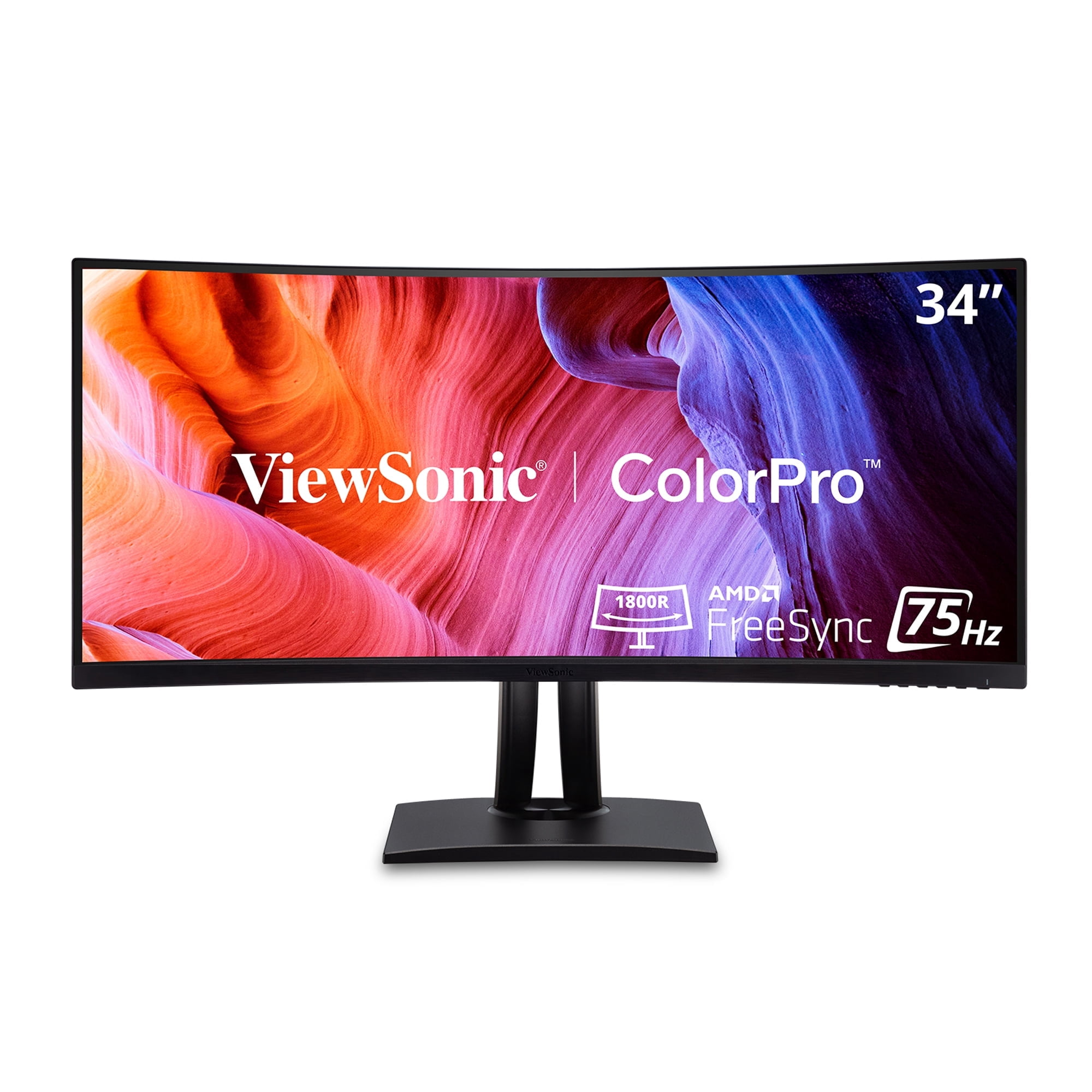 ViewSonic VP3456A 34" UWQHD Curved Monitor with 100% sRGB