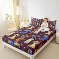 thumbnail image 5 of Feelyou Cute Anime Dog Twin Sheet Sets, Funny Pug Dalmatian Twin Fitted Sheet, Teens Kids Boys Girls Flat Sheet, Ultra Soft Bedroom Decor, 3 Pieces, 5 of 8