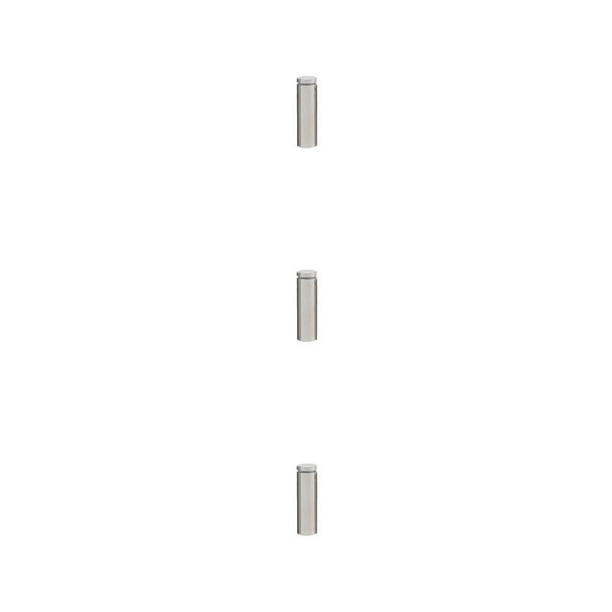 Kenally Tornillo publicitario Acero inoxidable Fácil instalación Vidrio Espejo Clavo Tuerca Perno Fuerte capacidad de carga 19x50 mm Type1 NO1 Kenally CBP344281