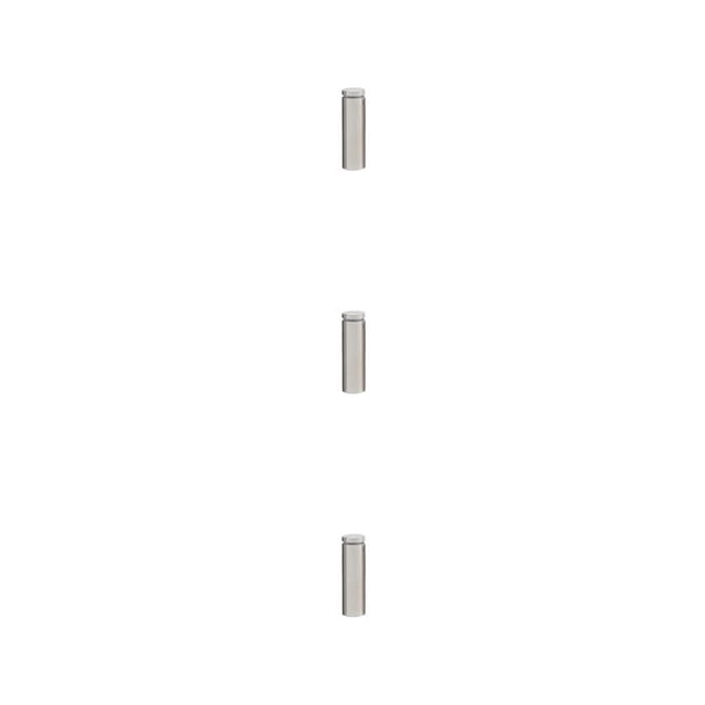 Kenally Tornillo publicitario Acero inoxidable Fácil instalación Vidrio Espejo Clavo Tuerca Perno Fuerte capacidad de carga 19x50 mm Type1 NO1 Kenally CBP344281