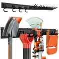thumbnail image 3 of Garage Garden Tool Storage Rack Organizer Wall Mount, Yard Shovel Rack Holder Organization, Heavy-Duty Extra Width Panels for Hanging Landscaping Equipment, 3 of 7