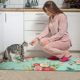 thumbnail image 3 of Pioneer Flower Floral Print Pattern Kitchen Rugs Sets Of 2,Anti Fatigue Kitchen Mat Rugs Non Slip Washable,Decorative Kitchen Floor Mats for Kitchen,Sink,Laundry,17"x30"+17"x47", 3 of 7