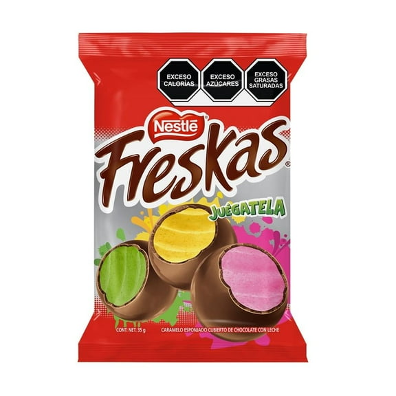 Caramelo Freskas cubierto de chocolate con leche 35 g