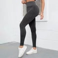 thumbnail image 7 of UngA Women Ribbed Knit Sports Yoga Leggings, Seamless High Waist Tummy Control Skinny Pants Scrunch Butt Lift Workout Leggings for Women Grey,L, 7 of 7