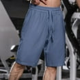 thumbnail image 2 of Yindaity Men's Gym Shorts Sky Blue,XL, 2 of 4