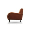 thumbnail image 4 of Nuevo Fabric and Metal Occasional Chair in Matte Rust Orange and Matte Black, 4 of 5