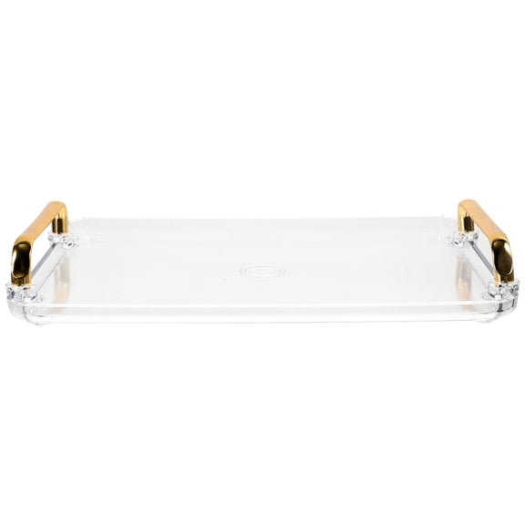 Yardwe Clear Rectangular Plastic Storage Tray for Fruits, Snacks, Desserts - Daily Organizer for Kitchen and Home
