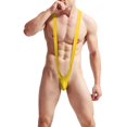 thumbnail image 2 of ZToonmas Men's Leotard Bodysuit Thong Hanging Neck Integrated Jumpsuit Underwear for Daily Wear, 2 of 6