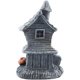 thumbnail image 4 of Casa embrujada de resina de Halloween con luz, adorno esculpido con atmósfera extraña y espeluznante de 2022 (bruja), 4 of 4