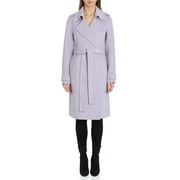 Badgley Mischka Chloe Double-Faced Wool Wrap Coat