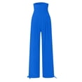 thumbnail image 7 of Delayuji Womens High Waist Wide Leg Pants Elastic Waist Loose Comfortable Pants With Pockets, 7 of 7