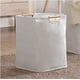 thumbnail image 5 of Cesta de lavandería grande, elegante y duradera, con revestimiento de plástico impermeable y asa de bambú natural para almacenamiento en la sala de estar (1 unidad), 5 of 5