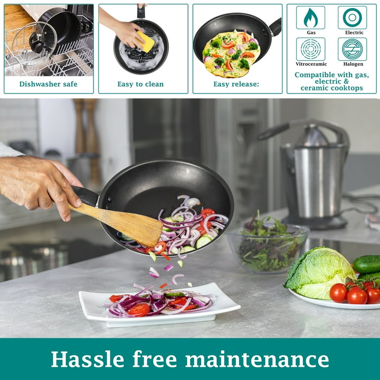 Mainstays 7 Piece Non-Stick Cookware Set  Black