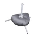 thumbnail image 2 of Base de soporte para sombrilla de playa blanca, portátil y multiusos. Bolsa de agua de tres pies, 2 of 8