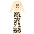 thumbnail image 6 of Cethrio Girls Graphic Outfit Sets, Long Sleeve Spring Fall Fashion 2 Piece Girls' Clothing Sets Beige Size 12-13 T, 6 of 7