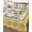 Yellow Black, variant on Full Size Quilt Bedding Set, Sunflowers Reversible Summer Quilt 3 Pieces, Yellow Floral Watercolor Botanical Checkered Rustic Lightweight Bedspreads Coverlets with 2 Pillow Shams for All Seasons