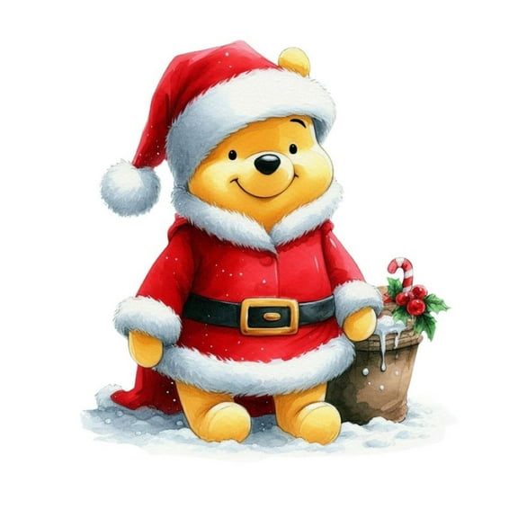 Pooh Bear DIY 5D Diamond Painting Kits for Adults Tigger Full Round Drill (12x16 inch) Diamond Crystal Gem Arts Painting Craft for Home Wall Decor