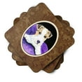 thumbnail image 2 of Carolines Treasures SS8971FC Fox Terrier Foam Coaster Set of 4 3 1/2 x 3 1/2 multicolor, 2 of 3