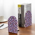 thumbnail image 5 of Zufioo Skull colorful mushroom rainbow Print Wooden Bookends, Metal Bookshelf Non-slip Bookends, Home Furnishings Suitable for Bookcases Offices, 5 of 8