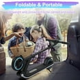 thumbnail image 6 of Electric Scooter for Kids Aged 6-14, Seizeen 150W Foldable Scooter for Boys and Girls, Colorful Rainbow Light, LED Display, Adjustable Height 33.6-38.4'', Max 9.3MPH, Ages 6+ Christmas Birthday Gifts, 6 of 11